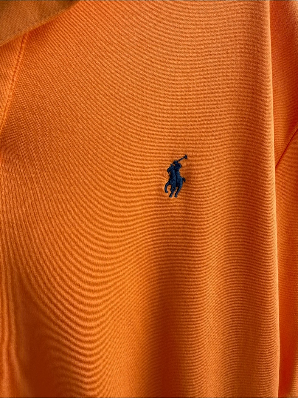 Vintage Y2K Polo by Ralph Lauren Orange Polo Shirt Men’s XL Tennis Tail Hem - Picture 2 of 4